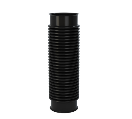 U33 (К33) Соединительная труба  для вентиляционных выходов D110мм L=400мм Черный